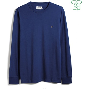 Image 1 of Farah Тениска Farah Long Sleeve Dennis T Shirt - Blue Peony