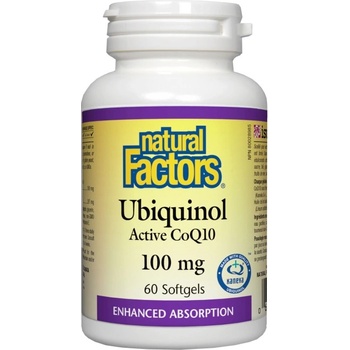 Image 1 of Natural Factors Ubiquinol Active CoQ10 100 mg [60 Гел капсули]