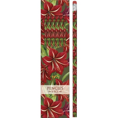 Dárkové balení tužek Red Christmas Flowers