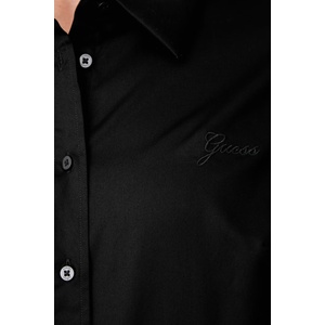 GUESS риза дамска от памук с еластан NEW CATE (W6YH10.W2752)