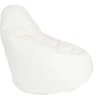 Image 1 of Pufrelax Пуф круша, 220л. , Nirvana Hobbit - Alb, Еко кожа, Пълнеж от полистиролни перли