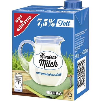 G&G Kondenzované mléko 7,5% 340 g