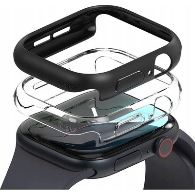 RINGKE 91059 RINGKE SLIM 2-PACK Ochranné obaly pre Apple Watch 10 46mm čierny + priehľadný