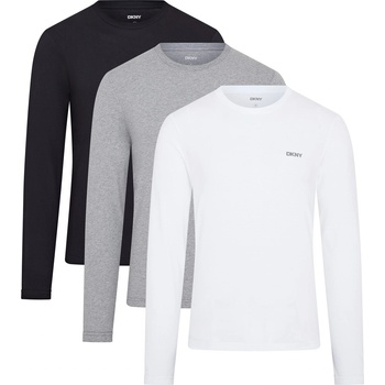 Image 1 of DKNY Мъжка тениска DKNY 3-Pack Long Sleeve Mens T-Shirt Warriors - Black/White/Grey