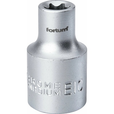 Kľúč nástrčný TORX, E10, 1/2”, FORTUM