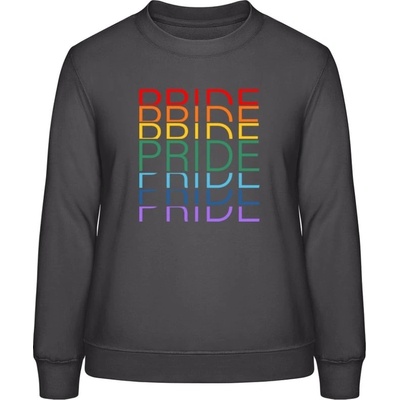 AWDis Sweat mikina Dúhový dizajn Pride Pride Pride búrková sivá