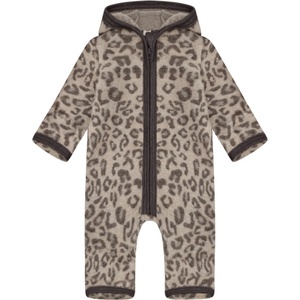 Huttelihut Детски цял костюм Huttelihut Kid's Pram Suit Wool Fleece Jacquard Overall - Camel Melange - размер 98 (EU) (704-6339-0118)