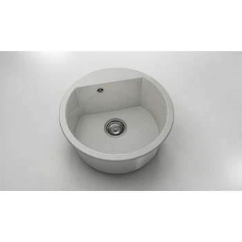 Image 1 of FAT Кръгла мивка Vanguard 223, Polymer marble, 02 Полярен гранит , с включен сифон