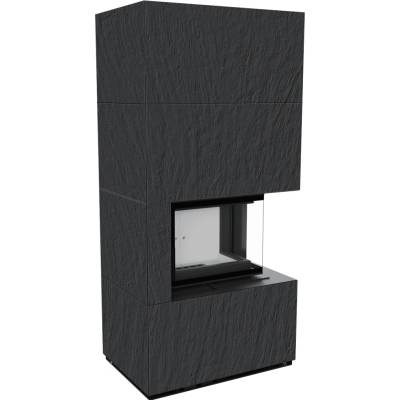 Kratki FLOKI BOX pravá 8 kW průměr 160 křemenný sintr NATURALI ARDESIA NERO A
