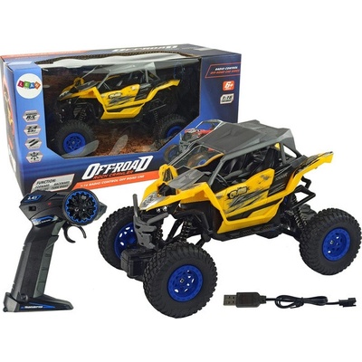 Lean Toys RC off-road auto craze žluté 1:16