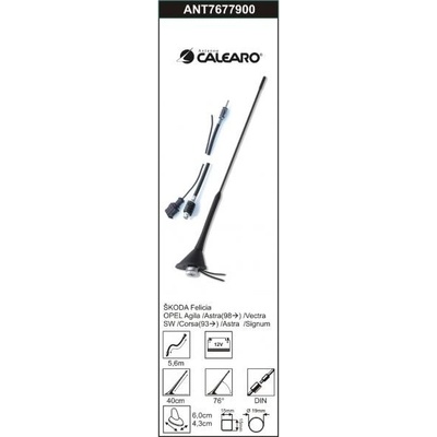 Anténa střešní 40cm 76° kabel 5,6m CALEARO
