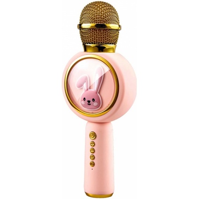 Bluetooth karaoke mikrofon Bunny Diva růžový