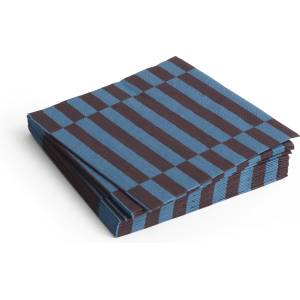 Hay Pattern Хартиени салфетки, 33 x 33 см, антрацитово-бордо райе, 20 бр (AE732-E139-AP98)