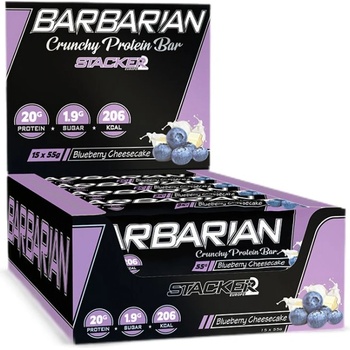 Image 1 of Stacker Barbarian Bar [15 x 55 грама] Blueberry Cheesecake