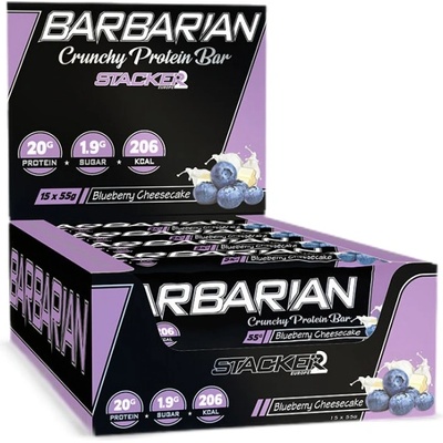 Stacker Barbarian Bar [15 x 55 грама] Blueberry Cheesecake