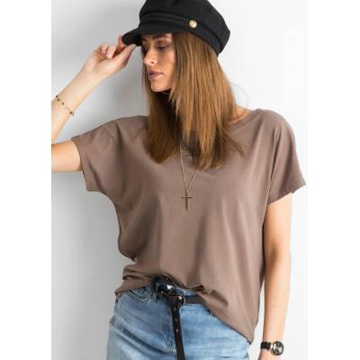 T shirt RV TS 4662.24P brown hnedá