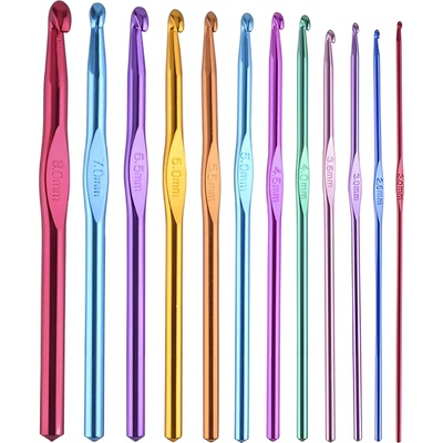 Ruhhy Háček na háčkování – sada velikostí, 12 ks – Hledejceny.cz