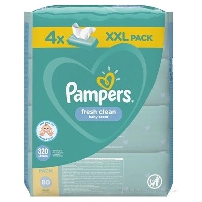 Pampers Baby Wipes Fresh Clean 4x80 ks