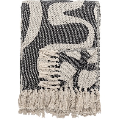 Bloomingville Salobre Одеяло, 130 x 160 см, черно (82066532)