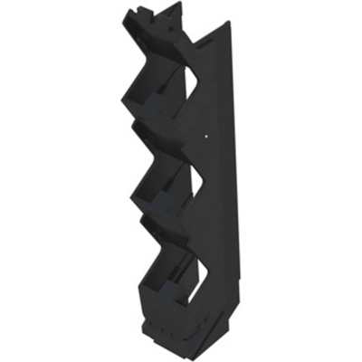 Electronics housings, OMNIMATE Housing - series CH20MBlack, Side element, Width: 17,5 mm