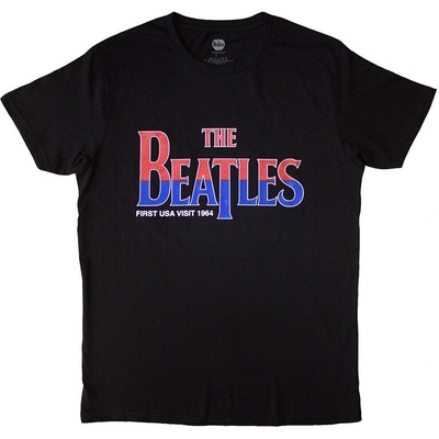 The Beatles First USA Visit Black M Риза (<![CDATA[BEATTEE640MB02]]>)