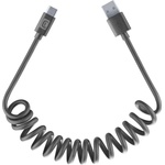 Cellularline Кабел spiral usb - usb-c до 120 см черен