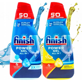 Finish Gél do umývačky riadu All in1 mix 2 x 1000 ml