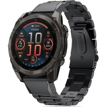 Tech-Protect stainless garmin fenix 5 / 6 / 6 pro / 7 / 8 (47 mm) / e black (5906302376964)