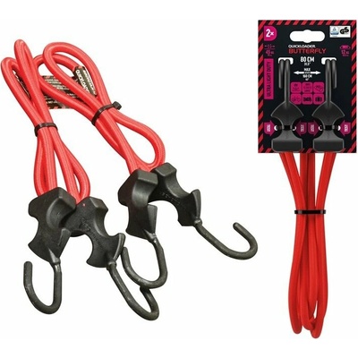 Quickloader Upínací guma Bungee Butterfly 80 cm - sada 2 ks