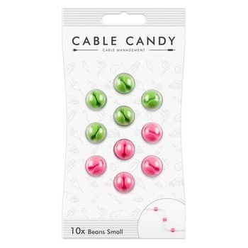 Cable Candy Small Beans Káblový organizér 10 ks zelená a ružová CC016