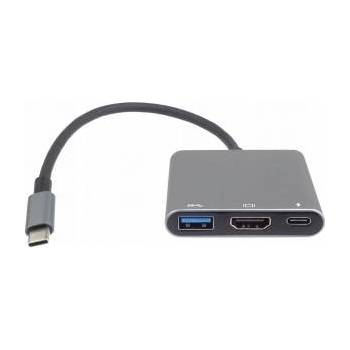 PremiumCord USB adapter PremiumCord Adaptér USB-C to HDMI + USB3.0 + PD, billing 4K a FULL HD 1080p