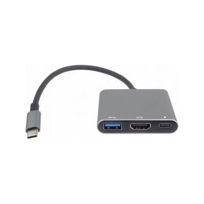 PremiumCord USB adapter PremiumCord Adaptér USB-C to HDMI + USB3.0 + PD, billing 4K a FULL HD 1080p