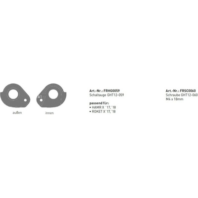 Pätku rámu Ghost FRHG0059 2018