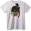 NOONEBRAND Тениска Skull Войник - 4XL, White
