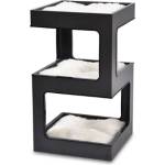 Freedog Rascador Balcony Negro - Катерушка сдраскало за коте с платформи за почивка, 34 x 34 x 60 см