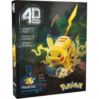 Spin Master Детска играчка 3D пъзел Spin Master 4D Build Pokеmon Pikachu, 201 ч