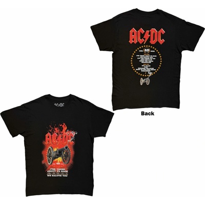 AC/DC tričko FTATR 40th Flaming čierne