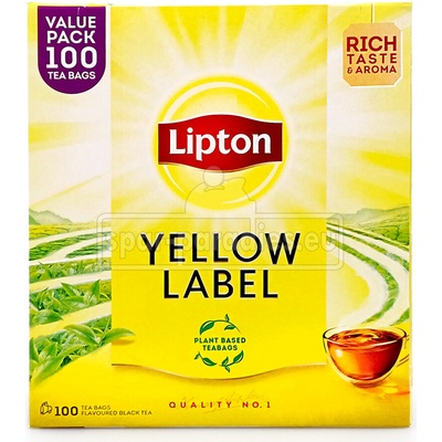 LIPTON Čierny čaj Yellow Label 100 x 1,5 g