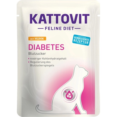 Kattovit Feline Diabetes kuřecí 24 x 85 g