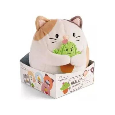 NICI Mymochi: Котето Ани с кактус - 16 см, в подаръчна кутия