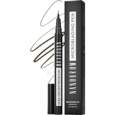 Nanobrow Microblading Pen ceruzka na obočie Dark Brown 1 ml