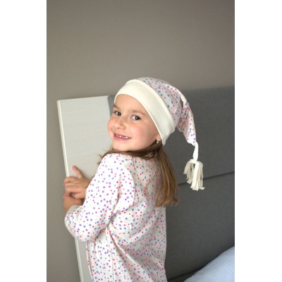 Čiapka Malé neónové kvetinky