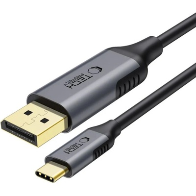 Tech-Protect ULTRABOOST TYPE-C NA DISPLAYPORT 1.4 8K 60HZ 180CM ČERNÝ 5906302321780