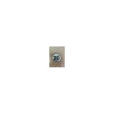 PREVENTA ЦИФРА 20 СРЕБРИСТ КРЪГ 4см (ck20-srk)