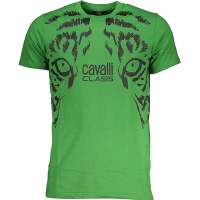 Cavalli Class perfektné pánske tričko zelené
