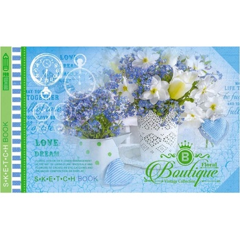 Бележник Bourgeois 197х124 36 л. тв. к. Син (1120662-06-215914-21515)