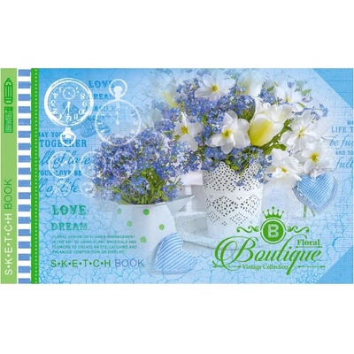 Бележник Bourgeois 197х124 36 л. тв. к. Син (1120662-06-215914-21515)