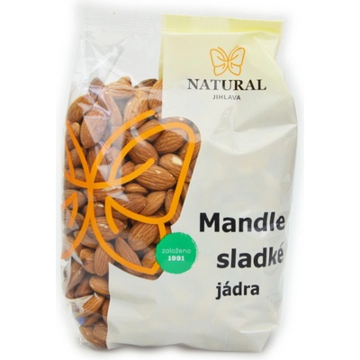Natural Jihlava Mandle sladké jádra neloupané Natural 500 g