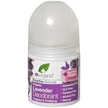 Dr. Organic Нежен дезодорант за всички типове кожа Лавандула, Dr. Organic Lavender Deodorant 50ml