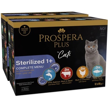 Prospera Plus Sterilized 1+ пакет 24 x 85 г